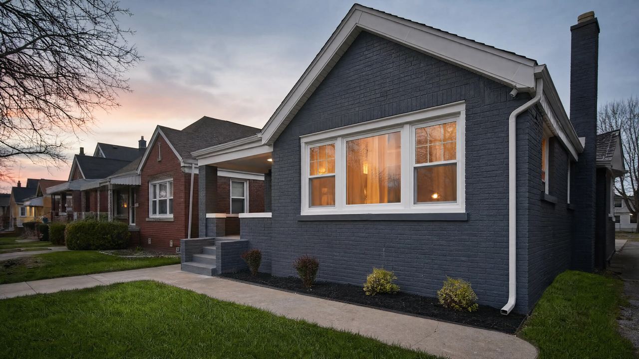A renovated brick bungalow in Bagley, Detroit